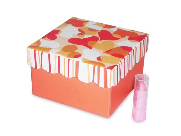 Make-up case - Cosmetic case “Beauty orange heart”