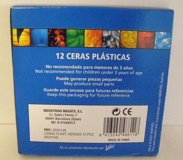 Plastic crayons – Marvel heroes