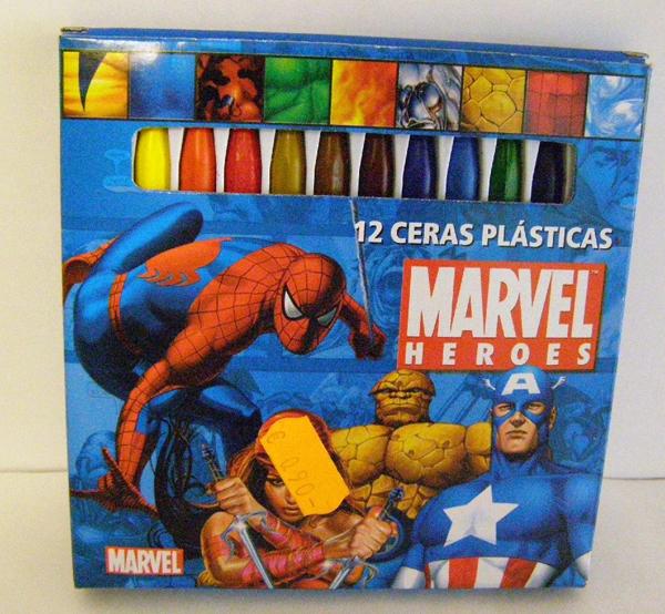 Plastic crayons – Marvel heroes
