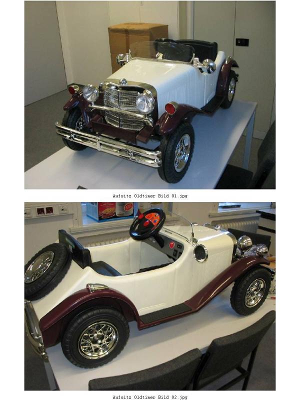 Electric car - Oldtimer-Kinderelektroauto (children's electric car)