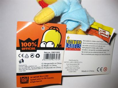 Soft toy - Suction cup soft toy figure