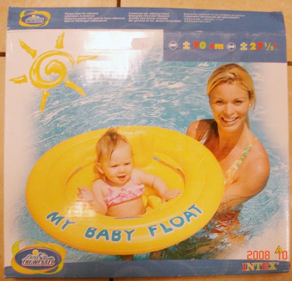 Inflatable swim ring - "My baby float"