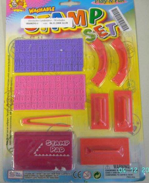 Plastic toy - Washable Stamp Set