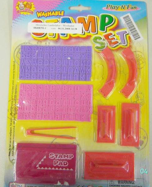 Plastic toy - Washable Stamp Set