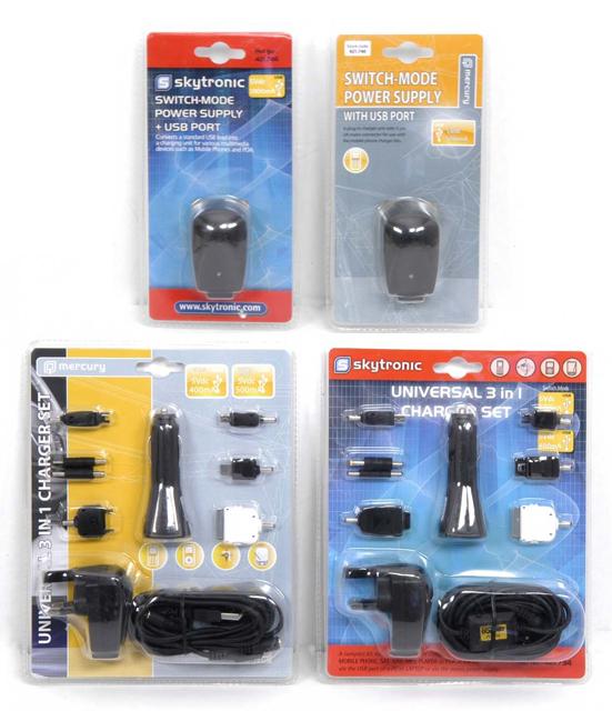AC-DC adaptor - Mobile Phone 3in1 Charger and USB Power Supply