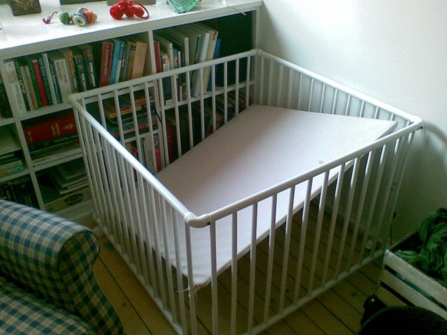Wooden playpen