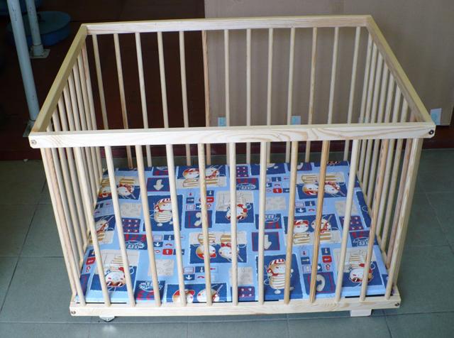 Wooden playpen