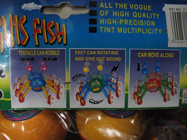 Pull-along toy - Eight unguis fish