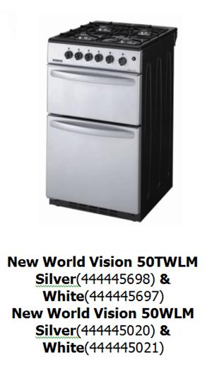 Gas appliances - NEW WORLD & BELLING Gas Grill and Cooker - GLEN DIMPLEX. LEISURE ALTA & FLAVEL Gas Grill and Cooker - BEKO PLC