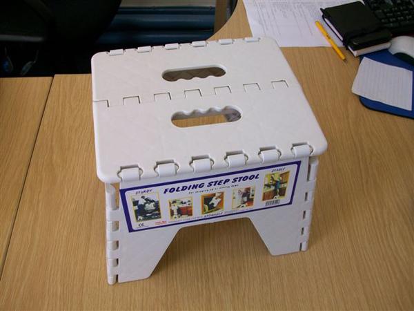 Folding step stool