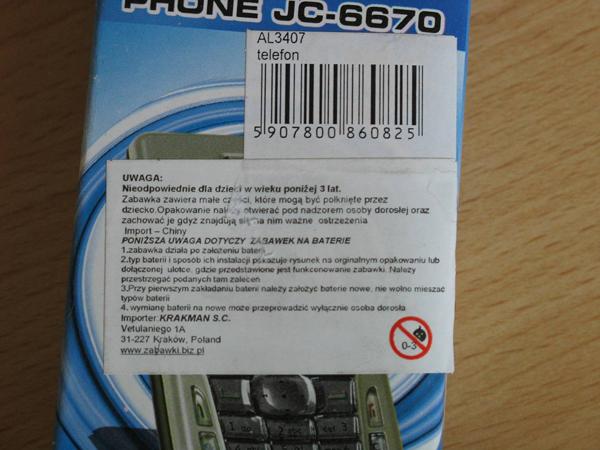 Toy mobile phone
