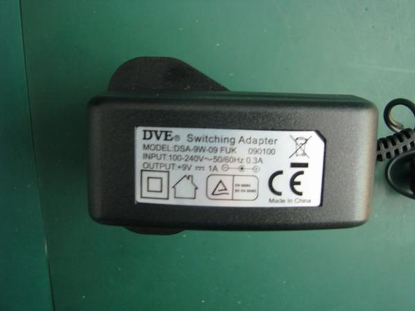Mains adaptor used in Philips DVD Player/Recorder/VCR combi/hts and DVD/Photo Frame