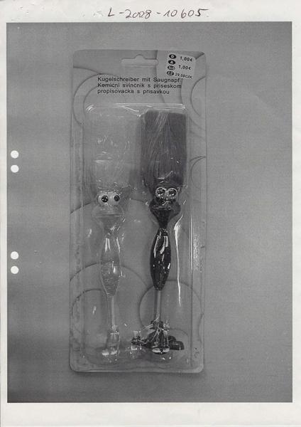 Ball-pen with suction cup