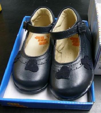 Girls' shoes - "Marino-Hebilla" (navy buckle) girl's bootee