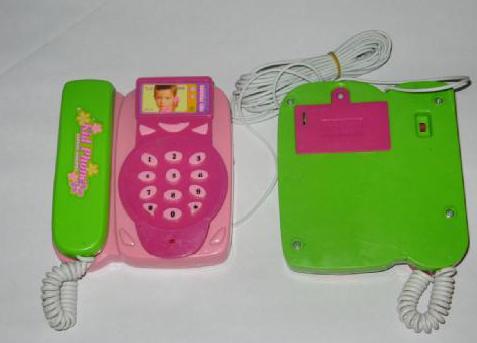 Toy telephones - Children’s plastic room phone
