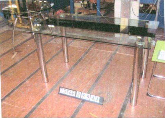 Glass-topped dining tables