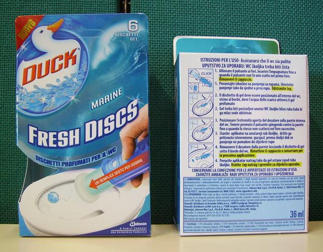Gel toilet discs - Duck Fresh Discs