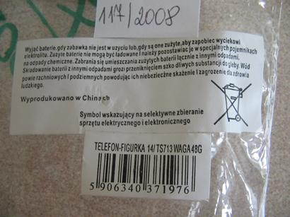 Toy mobile phone - Telefon figurka