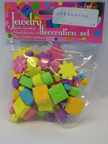 Toy jewellery decoration set