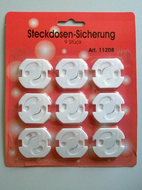 Childproof socket protectors - Steckdosen-Sicherung