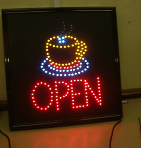 Illuminated shop sign