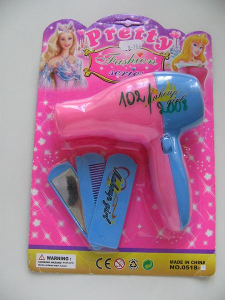 Toy hair-drier set - Makeup girl