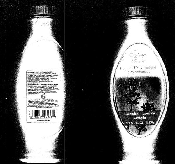 Perfumed talcum powder - Fragrant talc parfumé - Lavender
