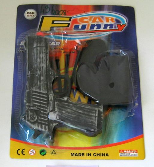 Toy guns with darts and holster - Car Funny
