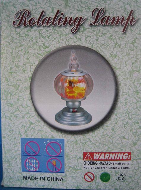 Rotating table lamp