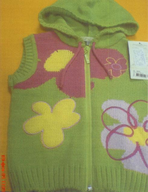 Knitted children's waistcoat