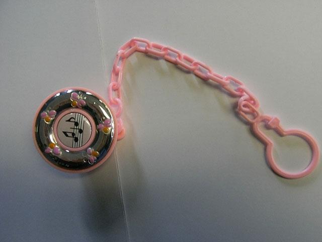 Soother chain - Silver baby