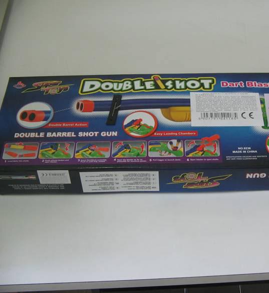 Toy double-barrelled gun