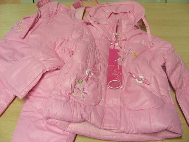 Girl's clothing set - Girl's jacket and bib overalls