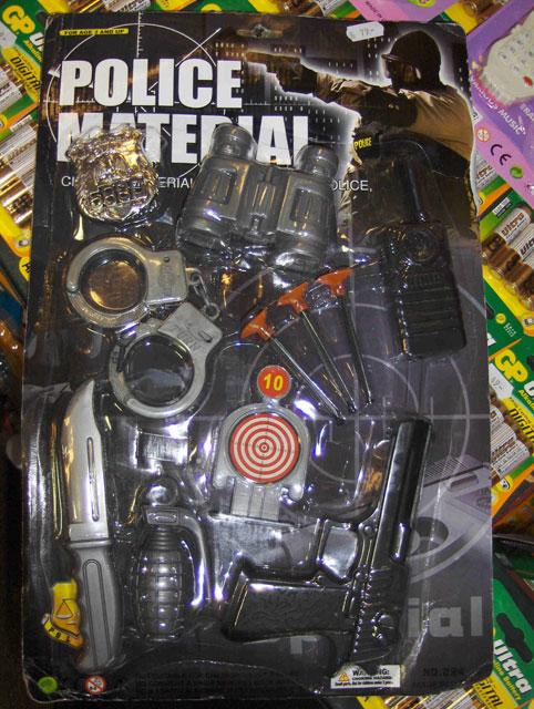 Toy police set - Police material