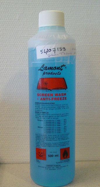 Screen wash and anti-freeze