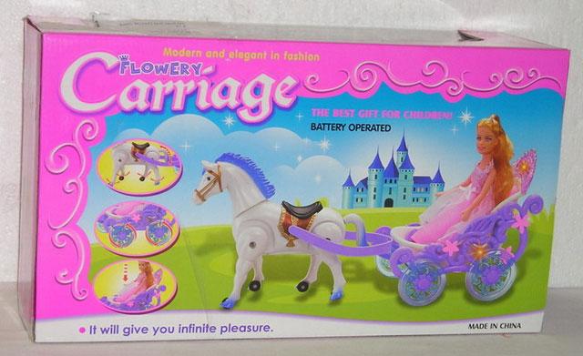 Doll with carriage - Funny play set
