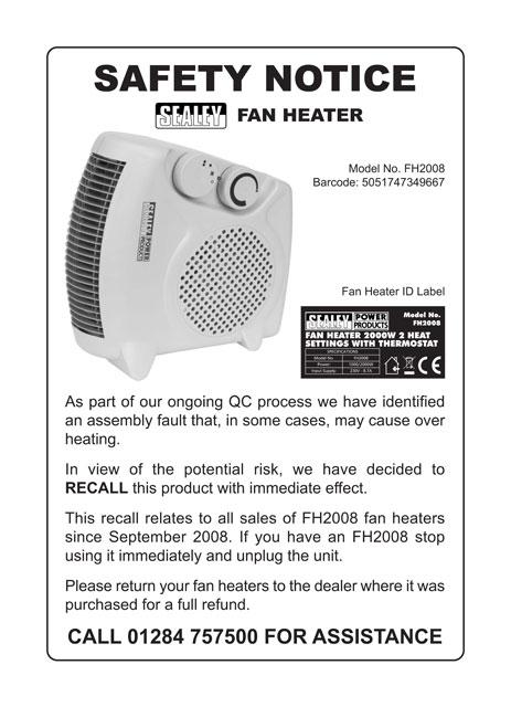 Fan heater 2000w