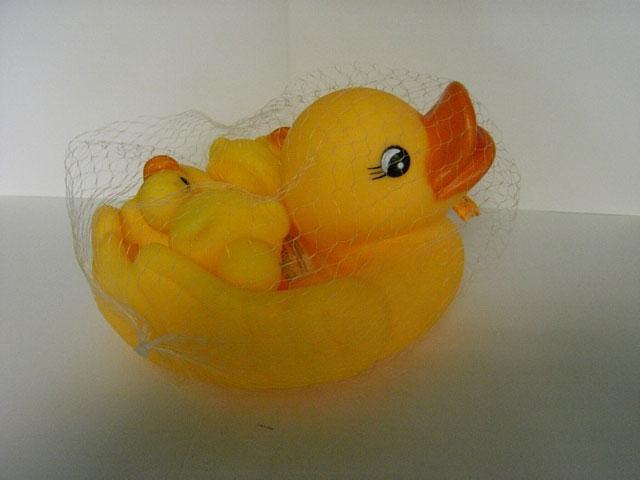 Squeezable toy ducks