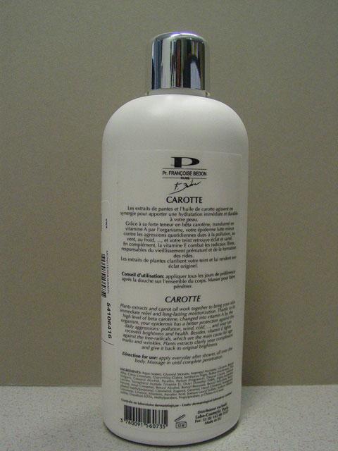 Carotte Lightening body lotion