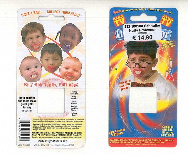 Baby's soother - Nutty Professor teeth