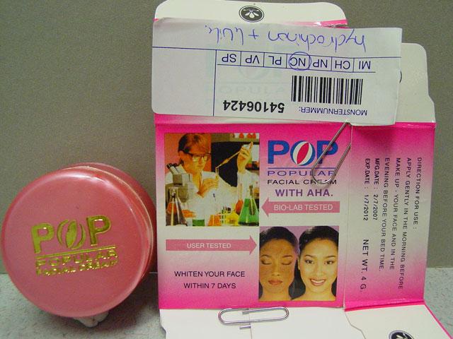 Whitening cream - POP popular facial cream with AHA