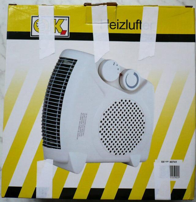 Portable heating fan