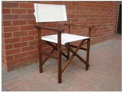 Garden chair - Wooden Directors Chairs 2 Pack
