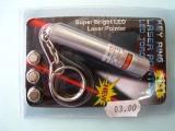 Key ring laser pointer