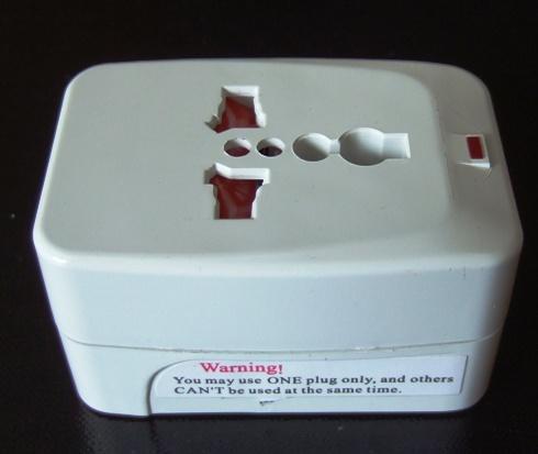 Travel plug adapter - World universal mains adapter