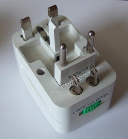 Travel plug adapter - World universal mains adapter