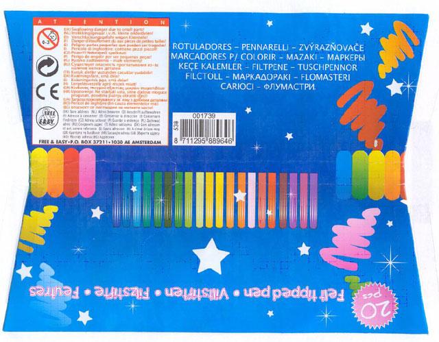 Felt tip pens - 20 felt-tipped pens