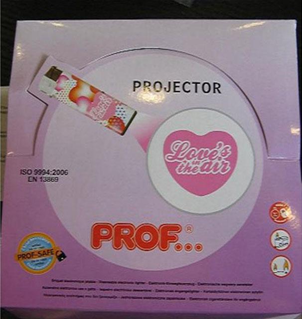 Novelty lighters - Projector Love is in the air CR