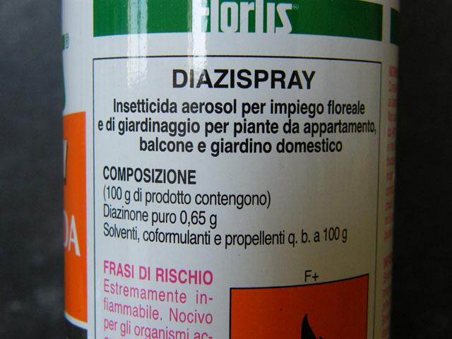 Insecticide spray for plants - Diazispray