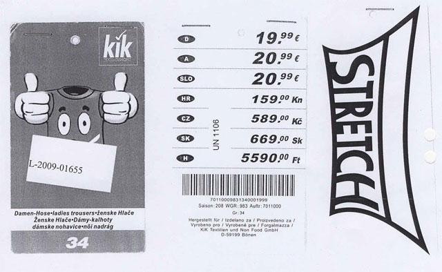 Jeans - Kik-Jeanshose; X-Mail, Gr. 34 slim fit
